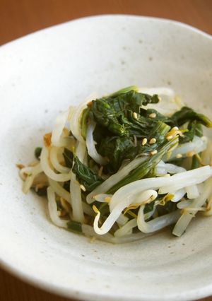 ほうれん草・もやしの酢の物♪レンジで簡単-レシピのメイン写真