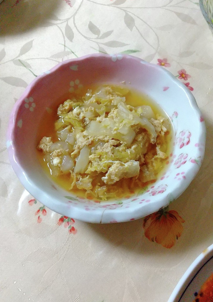 牛丼の残り汁で♪白菜の卵とじ-レシピのメイン写真