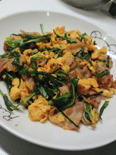 にら卵豚バラ炒め-レシピのメイン写真