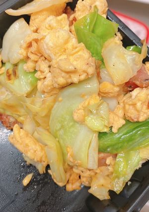 お弁当にも最適♡卵キャベツベーコン炒め-レシピのメイン写真