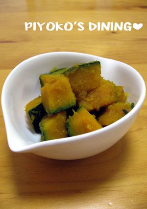 まるで煮物？レンジかぼちゃのめんつゆ和え-レシピのメイン写真