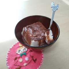 A picture of 糖質オフのお豆腐ティラミス風ケーキ.