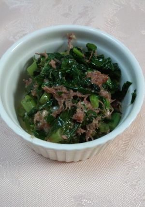 コンビーフと大根の葉の炒め物-レシピのメイン写真