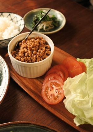 ひき肉のレタス巻き-レシピのメイン写真