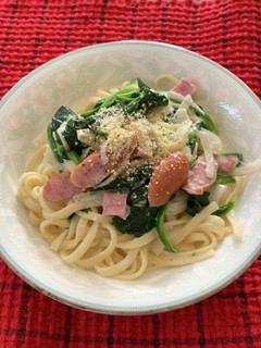 ほうれん草とベーコンのクリームパスタ-レシピのメイン写真