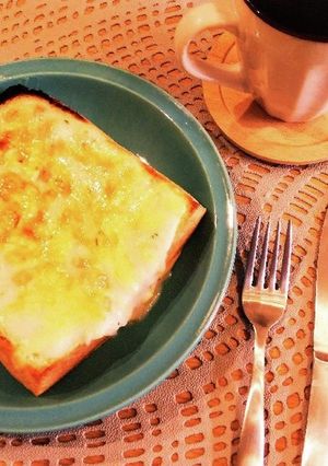 スープの素で！クロックムッシュ風トースト-レシピのメイン写真