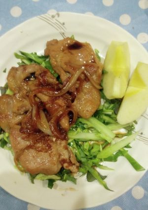 定食屋さん風　豚の生姜焼き-レシピのメイン写真