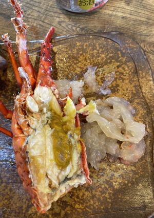 伊勢海老焼&刺身-レシピのメイン写真