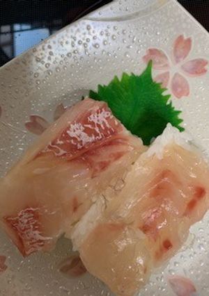 鯛の昆布〆と鯛の押し寿司-レシピのメイン写真