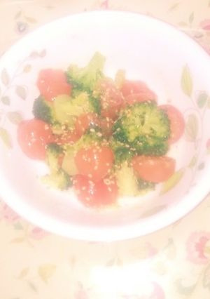 ミニトマトとブロッコリーのバターソテー-レシピのメイン写真