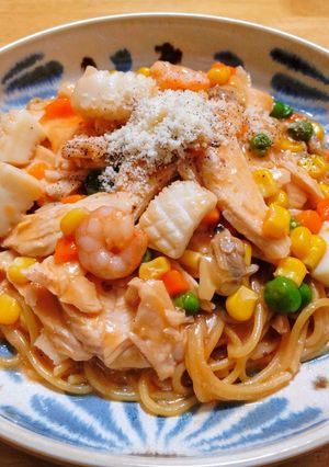 ZENBヌードルで洋風あんかけスパ-レシピのメイン写真