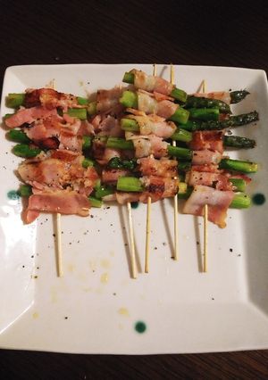 簡単☆アスパラベーコンの串焼き-レシピのメイン写真