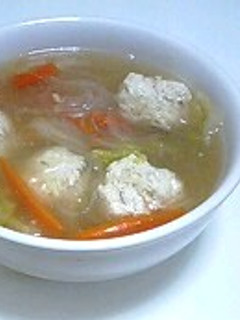 ヘルシー☆白菜と豆腐鶏団子のスープ鍋-レシピのメイン写真