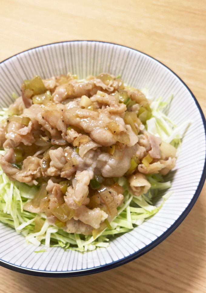 簡単☆ネギ塩豚丼-レシピのメイン写真