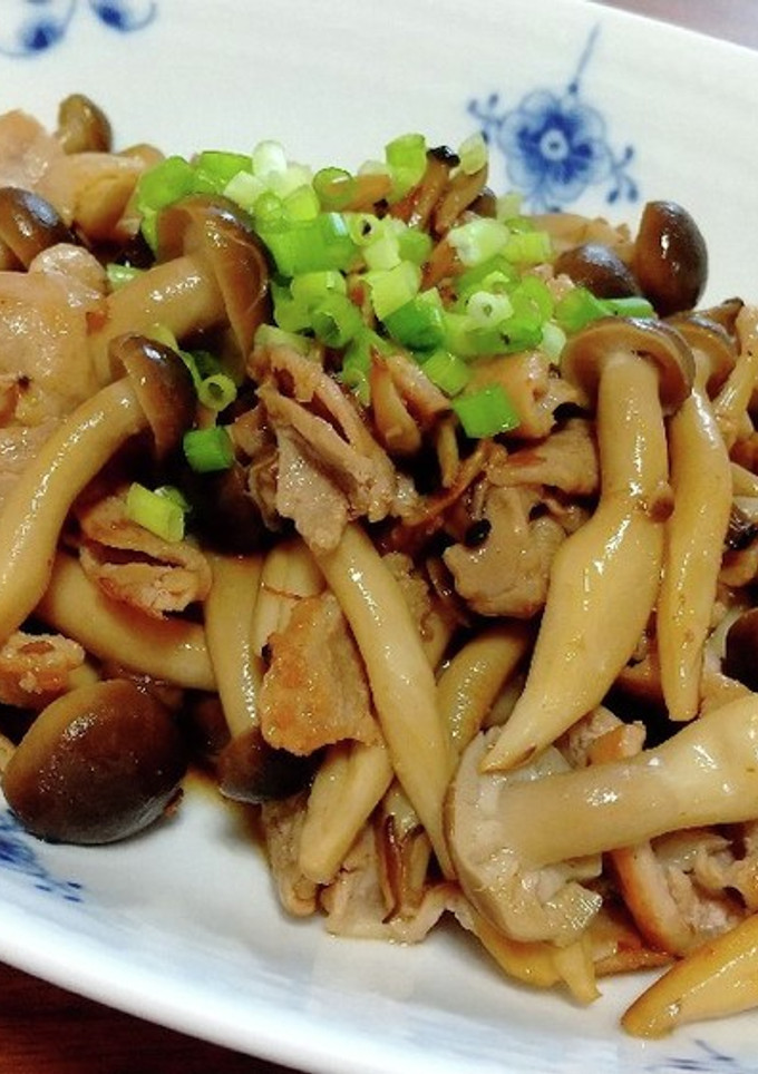 豚肉としめじのぽん酢炒め-レシピのメイン写真