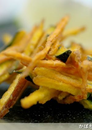 かぼちゃとにんじんのかき揚げ-レシピのメイン写真