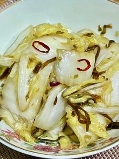 白菜のピリ辛塩昆布和え-レシピのメイン写真
