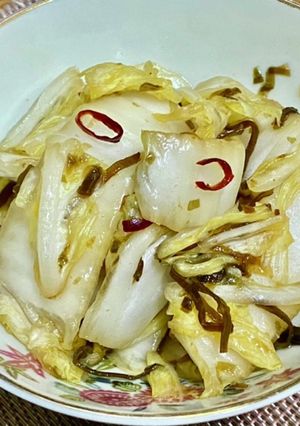 白菜のピリ辛塩昆布和え-レシピのメイン写真