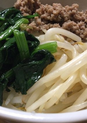 ひき肉使用ビビンバもどき〜双極レシピ-レシピのメイン写真