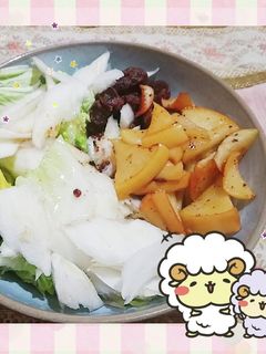 マクロビ☆白菜とりんごのマスタードサラダ-レシピのメイン写真