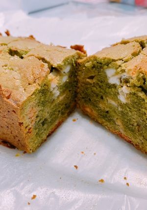 抹茶とホワイトチョコのパウンドケーキ-レシピのメイン写真