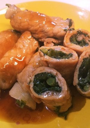 春菊の豚肉巻 (照り焼き)-レシピのメイン写真