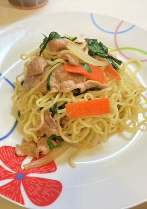 ニラの中華風焼きそば-レシピのメイン写真