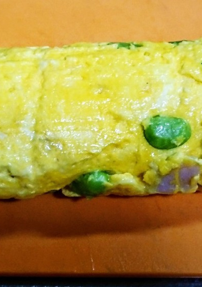 枝豆とベーコンのだし巻き卵-レシピのメイン写真