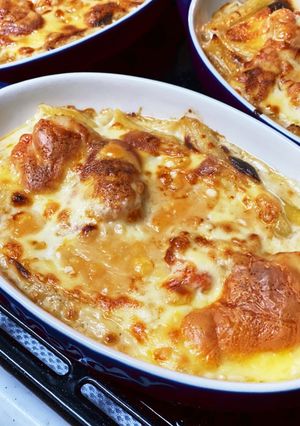 簡単適当。あったか！チーズ海老グラタン-レシピのメイン写真