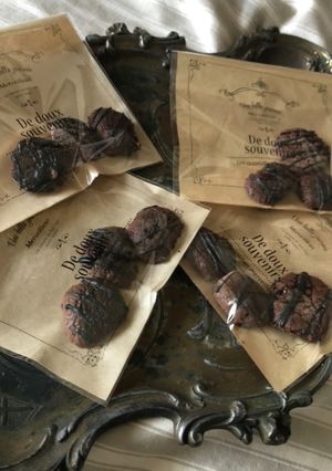 200円でベイクドチョコ　焼きチョコ-レシピのメイン写真