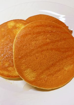 ふわふわ！カステラ風味のパンケーキ-レシピのメイン写真