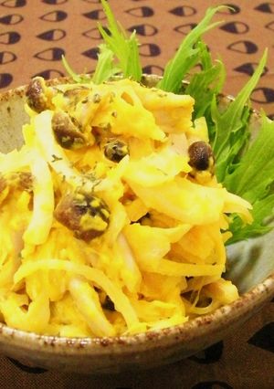 簡単☆しめじと玉ねぎのかぼちゃサラダ-レシピのメイン写真
