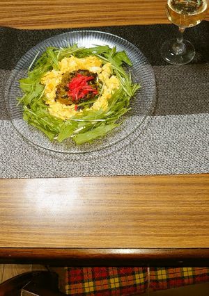 ヨウサマの減塩高菜と水菜の卵サラダ-レシピのメイン写真