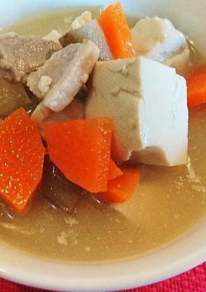 お豆腐が美味しい豚汁～新ゴボウを友に～-レシピのメイン写真