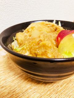 すりおろしりんごで生姜焼き豚丼-レシピのメイン写真