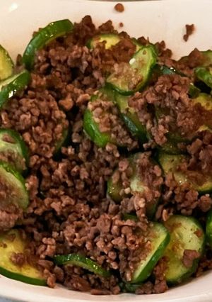 よしこのきゅうりと牛肉の炒め物-レシピのメイン写真
