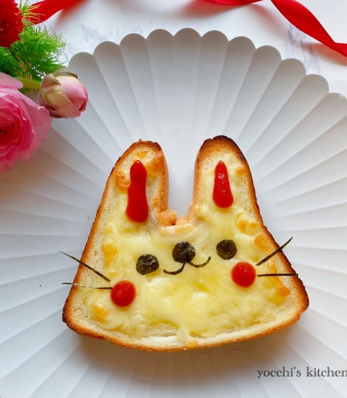 うさぎさん♡トースト
