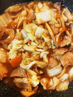 白ご飯に合う豚バラ肉と白菜炒めトロトロ餡-レシピのメイン写真