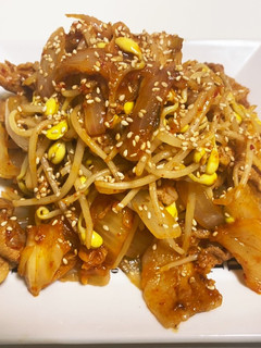 豆もやしでガッツリ豚キムチ☆-レシピのメイン写真