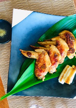バター香る♡鶏手羽先のにんにく醤油焼き-レシピのメイン写真