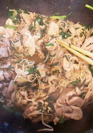 簡単☆ニラもやしの豚肉炒め-レシピのメイン写真