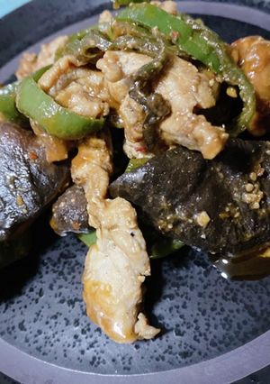 豚肉と椎茸の甘辛味噌炒め-レシピのメイン写真