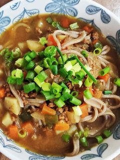 カレーリメイク→ ★☆カレー南蛮そば★☆-レシピのメイン写真