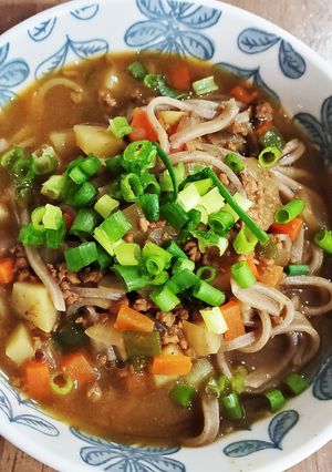 カレーリメイク→ ★☆カレー南蛮そば★☆-レシピのメイン写真