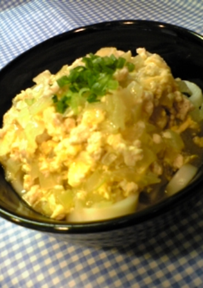 ☆卵とひき肉のとろ～りあんかけうどん☆-レシピのメイン写真