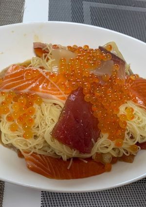 麺つゆで簡単！海鮮パスタ-レシピのメイン写真