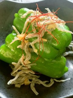 丸ごとピーマンとじゃこの煮浸し-レシピのメイン写真