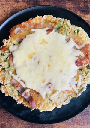 チーズ豚バラニラチヂミ-レシピのメイン写真