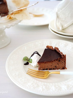 アイスde簡単♡チョコバスクチーズケーキ-レシピのメイン写真
