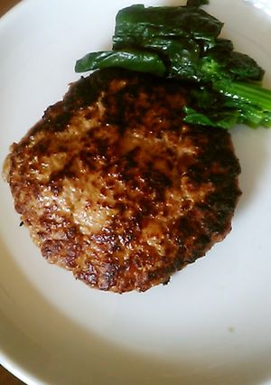 「玉ねぎきざみ」なしのハンバーグ、うまい-レシピのメイン写真